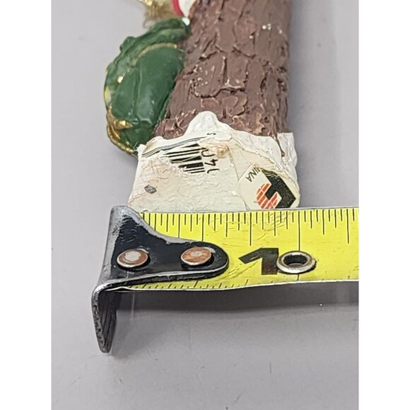 Handpainted Santa Claus Holiday Ornament With Pears & Apples - Picture 8 of 8